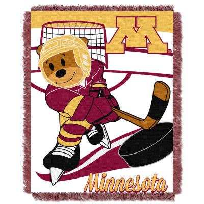 Minnesota OFFICIAL Collegiate 'Half Court' Baby Woven Jacquard Throw