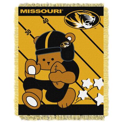 Missouri OFFICIAL Collegiate 'Half Court' Baby Woven Jacquard Throw