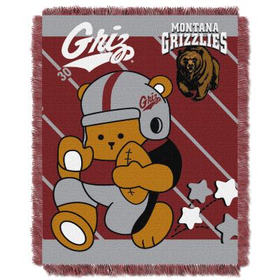 Montana  OFFICIAL Collegiate 'Half Court' Baby Woven Jacquard Throw