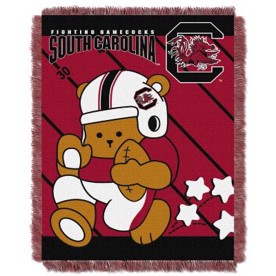 South Carolina  OFFICIAL Collegiate 'Half Court' Baby Woven Jacquard Throw