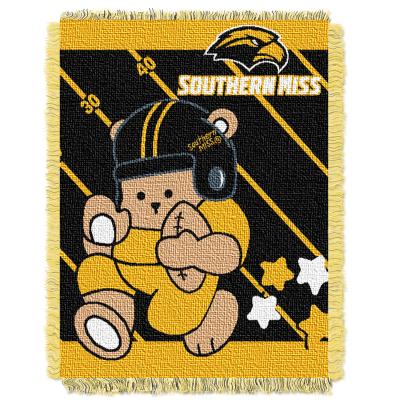 Southern Mississippi OFFICIAL Collegiate 'Half Court' Baby Woven Jacquard Throw