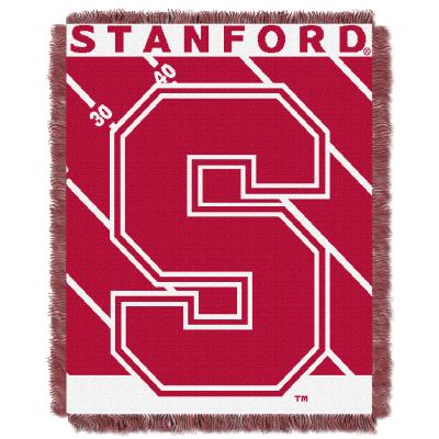 Stanford  OFFICIAL Collegiate 'Half Court' Baby Woven Jacquard Throw