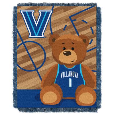 Villanova  OFFICIAL Collegiate 'Half Court' Baby Woven Jacquard Throw