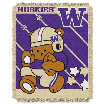 Washington  OFFICIAL Collegiate 'Half Court' Baby Woven Jacquard Throw