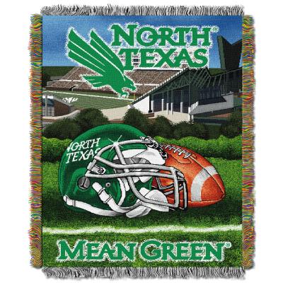 North Texas  OFFICIAL Collegiate 'Home Field Advantage' Woven Tapestry Throw