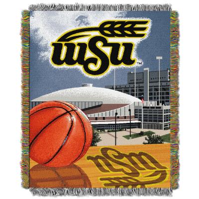 Wichita State OFFICIAL Collegiate 'Home Field Advantage' Woven Tapestry Throw