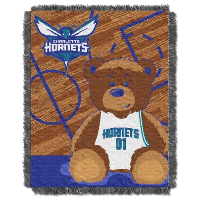 Hornets OFFICIAL National Basketball Association, 'Half-Court' Baby 36'x 46' Triple Woven Jacquard Throw  by The Northwest Company