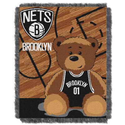 Nets OFFICIAL National Basketball Association, 'Half-Court' Baby 36'x 46' Triple Woven Jacquard Throw  by The Northwest Company