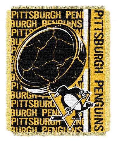 Penguins OFFICIAL National Hockey League, 'Double Play' 46'x 60' Triple Woven Jacquard Throw  by The Northwest Company