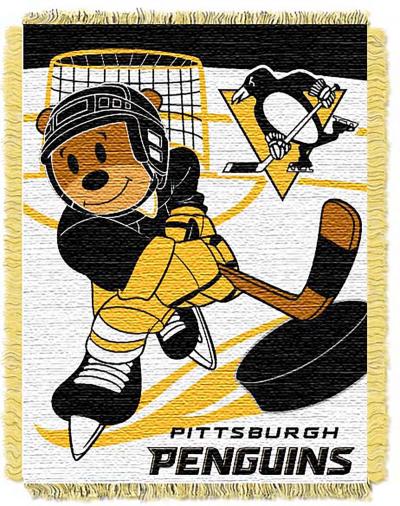 Penguins OFFICIAL National Hockey League, 'Score Baby' Baby 36'x 46' Triple Woven Jacquard Throw  by The Northwest Company