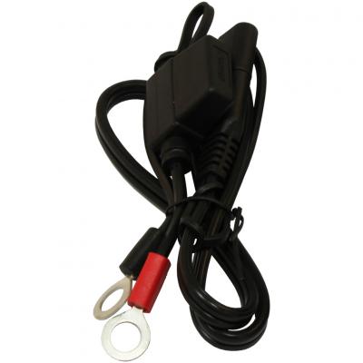 MotoBatt 21 Inch 18AWG Cable Lead with 7.5A Fuse and Ring Terminals