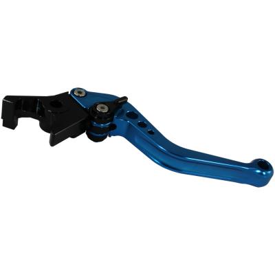 MotoProducts Shorty Blue Brake Lever for Most Current Suzuki, Kawasaki, and Some Yamaha