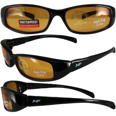 Bad Attitude Black Frame Orange Lens