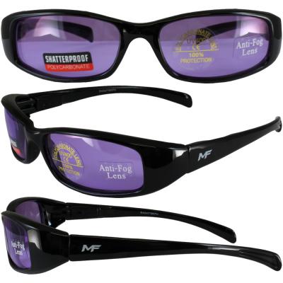 Bad Attitude Black Frame Purple Lens