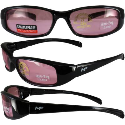 Bad Attitude Black Frame Rose Lens