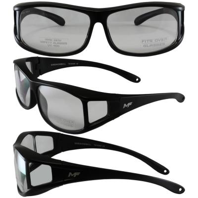 Sideshow Black Frame Clear Lenses