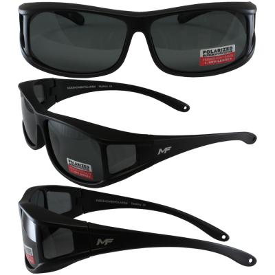 Sideshow Black Frame Polarized Smoke Lenses