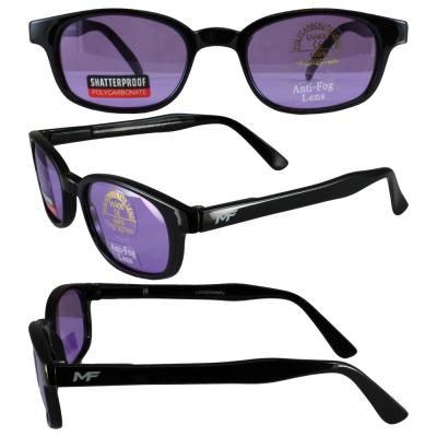 Lockdown Black Frame Purple Lenses