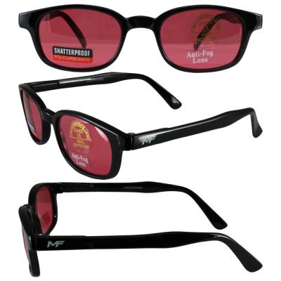 Lockdown Black Frame Red Lenses