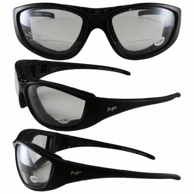 Patriot Black Frame Clear Lenses 2.5x Glasses/Goggles