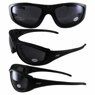 Patriot Black Frame Smoke 2.0x Lenses Glasses/Goggles