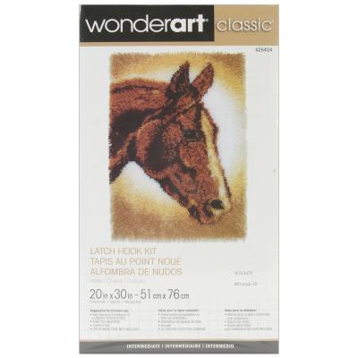 Caron Wonderart Classic Latch Hook Kit 20''X30''-Horse