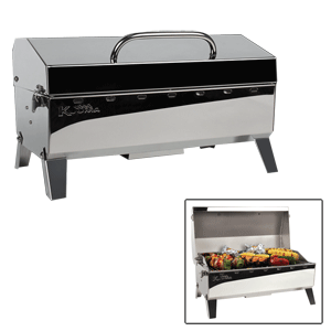 Kuuma Stow N Go 160 Gas Grill - 13,000BTU w/Regulator, Thermometer and Igniter