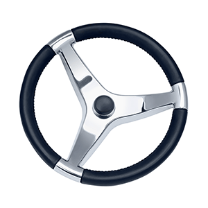 Schmitt & Ongaro Evo Pro 316 Cast Stainless Steel Steering Wheel - 13.5'Diameter
