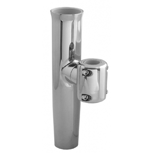 TACO Stainless Steel Clamp-On Adjustable Rod Holder - Fits 1-11/16' & 1-15/16' O.D. Pipe