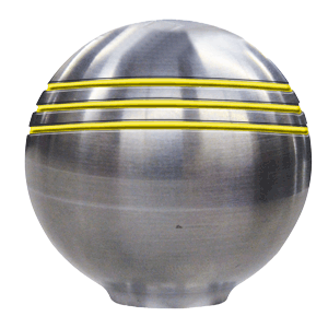 Schmitt & Ongaro Throttle Knob - 1-' - Gold Grooves