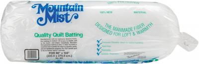 Mountain Mist Polyester Quilt Batting-Full Size 81'X96' FOB: MI