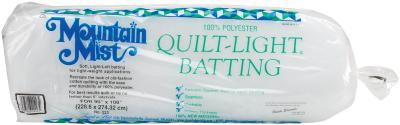Mountain Mist Quilt-Light Polyester Batting-Queen Size 90'X108' FOB: MI