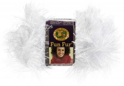 Lion Brand Fun Fur Yarn-White