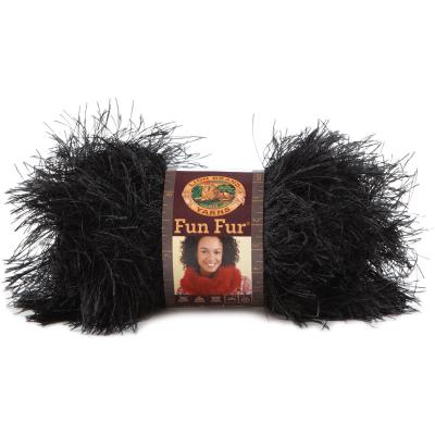 Lion Brand Fun Fur Yarn-Black from Lion Brand | Sold by JOITO's