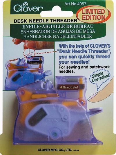 Clover Desk Needle Threader-Purple