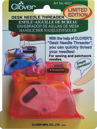 Clover Desk Needle Threader-Pink