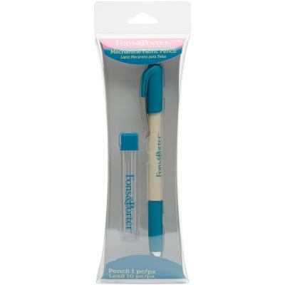 Fons & Porter Mechanical Fabric Pencil Set & Refills-White