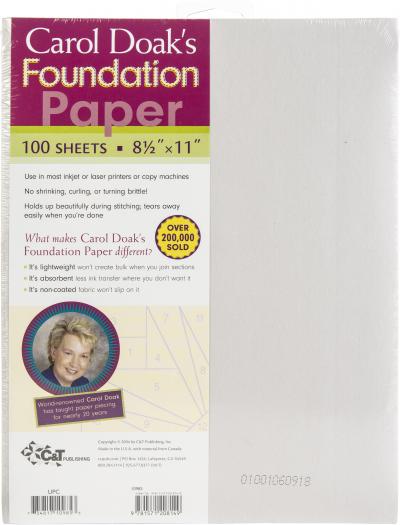 Carol Doaks Foundation Paper 100/Pkg-8.5'X11'