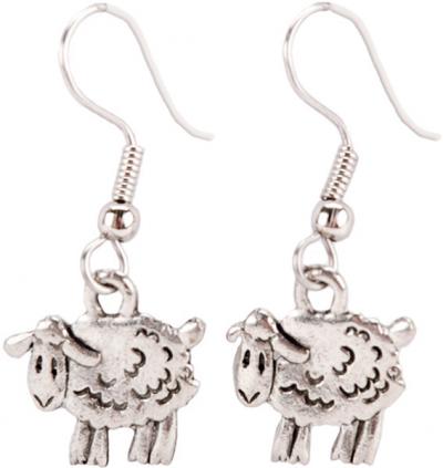 Cedar Creek Charming Accents French Wire Earrings-Sheep