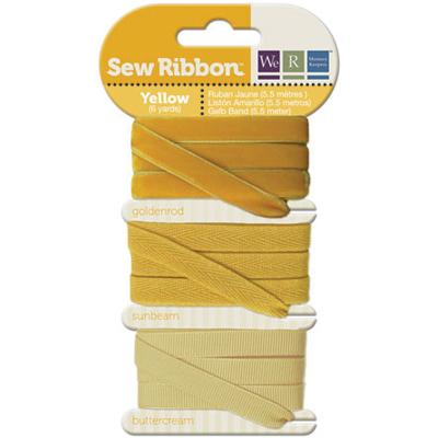 Sew Ribbon .39' Wide 6 Yards-Yellow