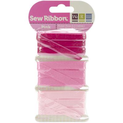 Sew Ribbon .39' Wide 6 Yards-Pink