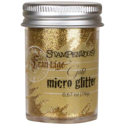 Stampendous Frantage Micro Glitter .67oz-Gold
