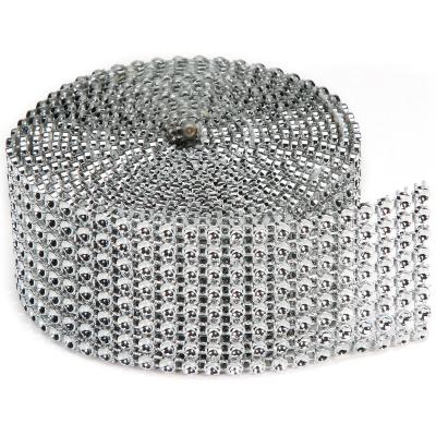 Bling On A Roll 3mmX2yd-8 Rows, Silver