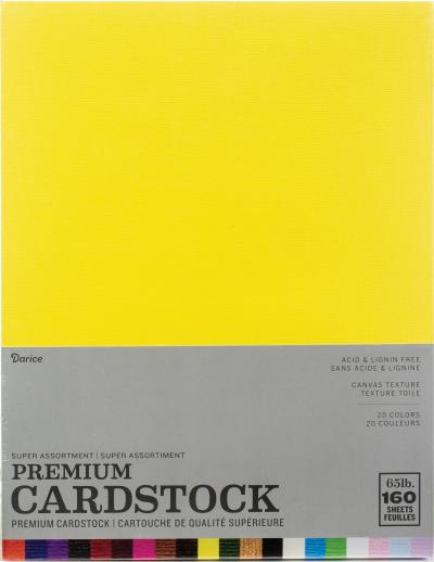 Coredinations Value Pack Canvas Cardstock 8.5'X11' 160/Pkg-Textured Super Assortment