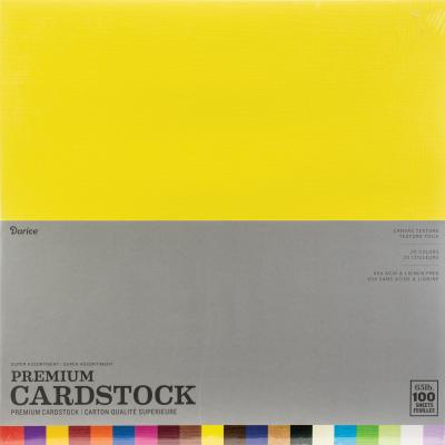 Coredinations Value Pack Canvas Cardstock 12'X12' 100/Pkg-Textured Super Assortment