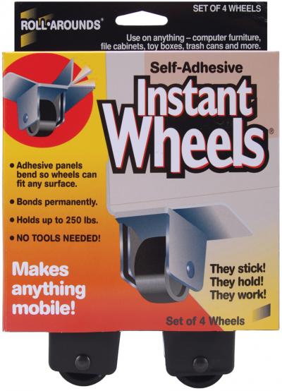 Self-Adhesive Instant Wheels-1'X1.5' 4/Pkg