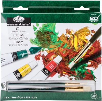 essentials(TM) Oil Paints 12ml 20/Pkg-Assorted Colors