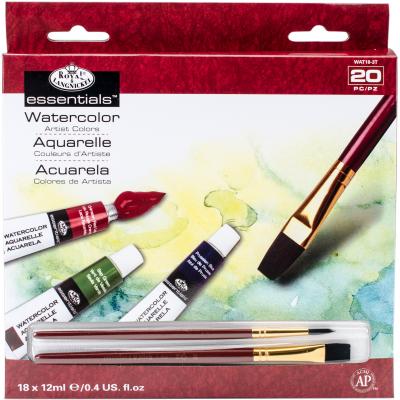 essentials(TM) Watercolor Paints 12ml 20/Pkg-Assorted Colors