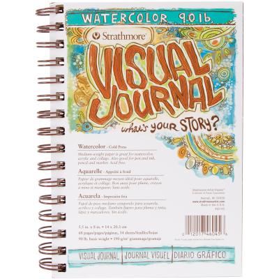 Strathmore Visual Journal Watercolor 5.5''X8''-34 Sheets