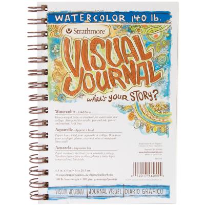 Strathmore Visual Journal Watercolor 5.5'X8'-22 Sheets